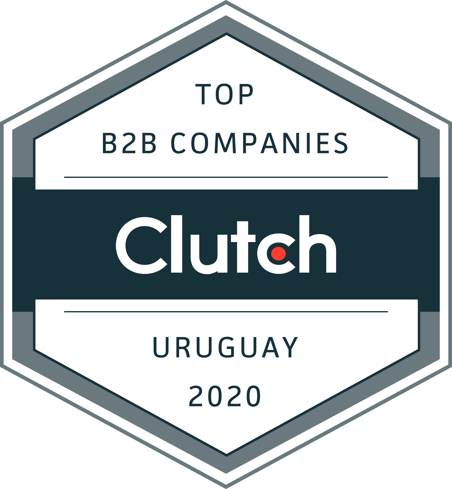 Clutch's TOP B2B Uruguayan companies badge